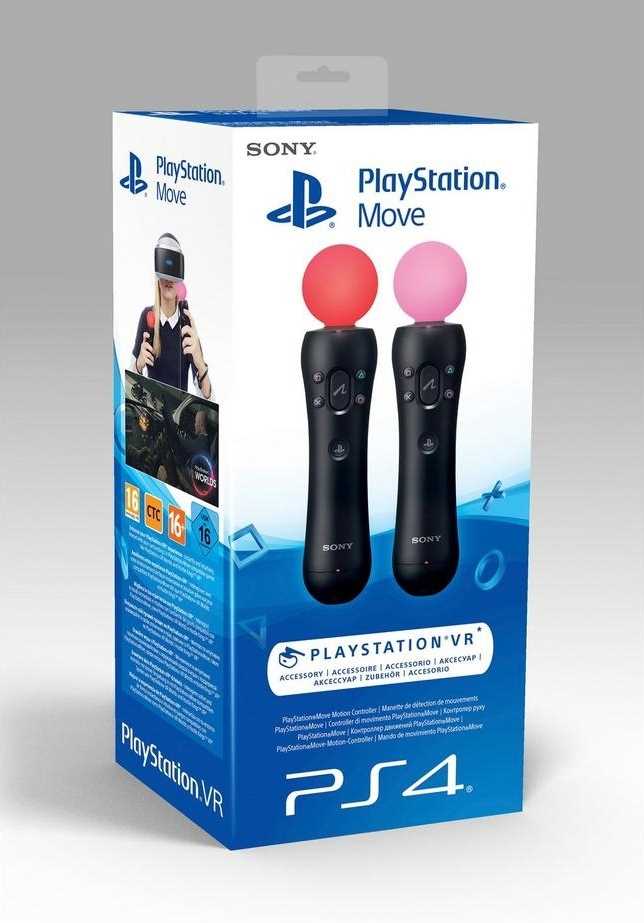 PS4 - Move Controllers זוג שלטי מוב למשקפי המציאות המדומה VR