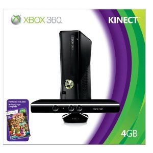 NEW XBOX 360 4GB SLIM PAL + KINECT SENSOR