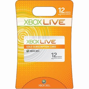 XBOX 360 -Xbox Live Subscription Card 12 Months