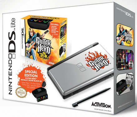DS-Nintendo DS Light - Guitar Hero Special Edition