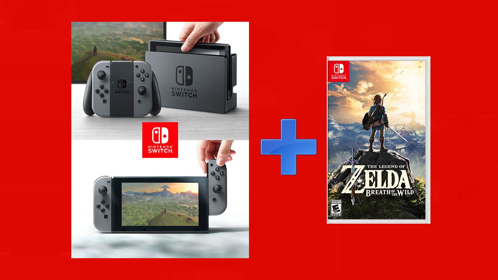Nintendo Switch + Zelda Breath Of The Wild Bundle נינטנדו סוויץ' + זלדה