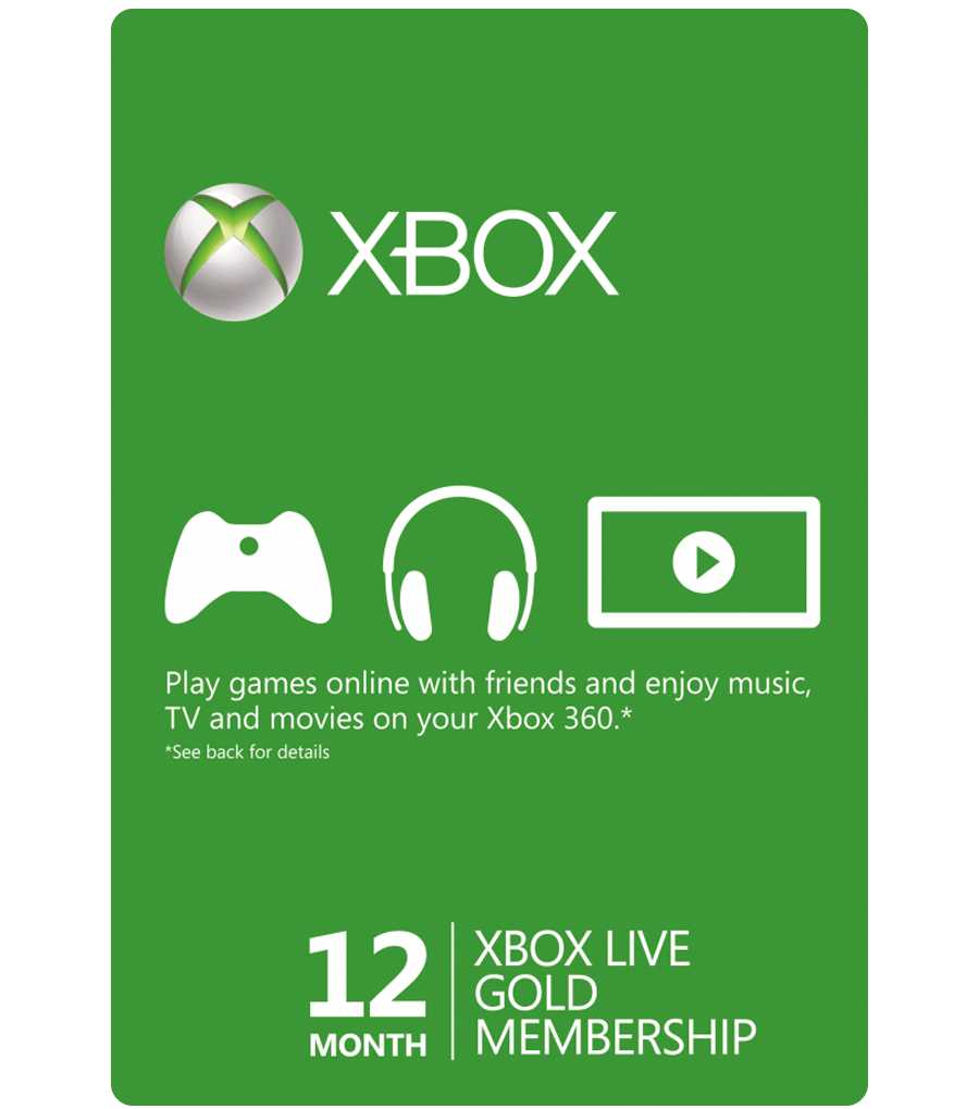 XBOX LIVE GOLD 12 Months - מנוי אקסבוקס לייב גולד לשנה שלמה!