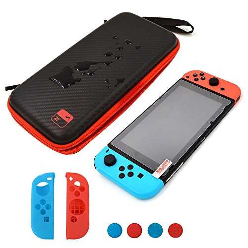 Switch - Case + Glass Screen Protector נרתיק נשיאה + מגן זכוכית