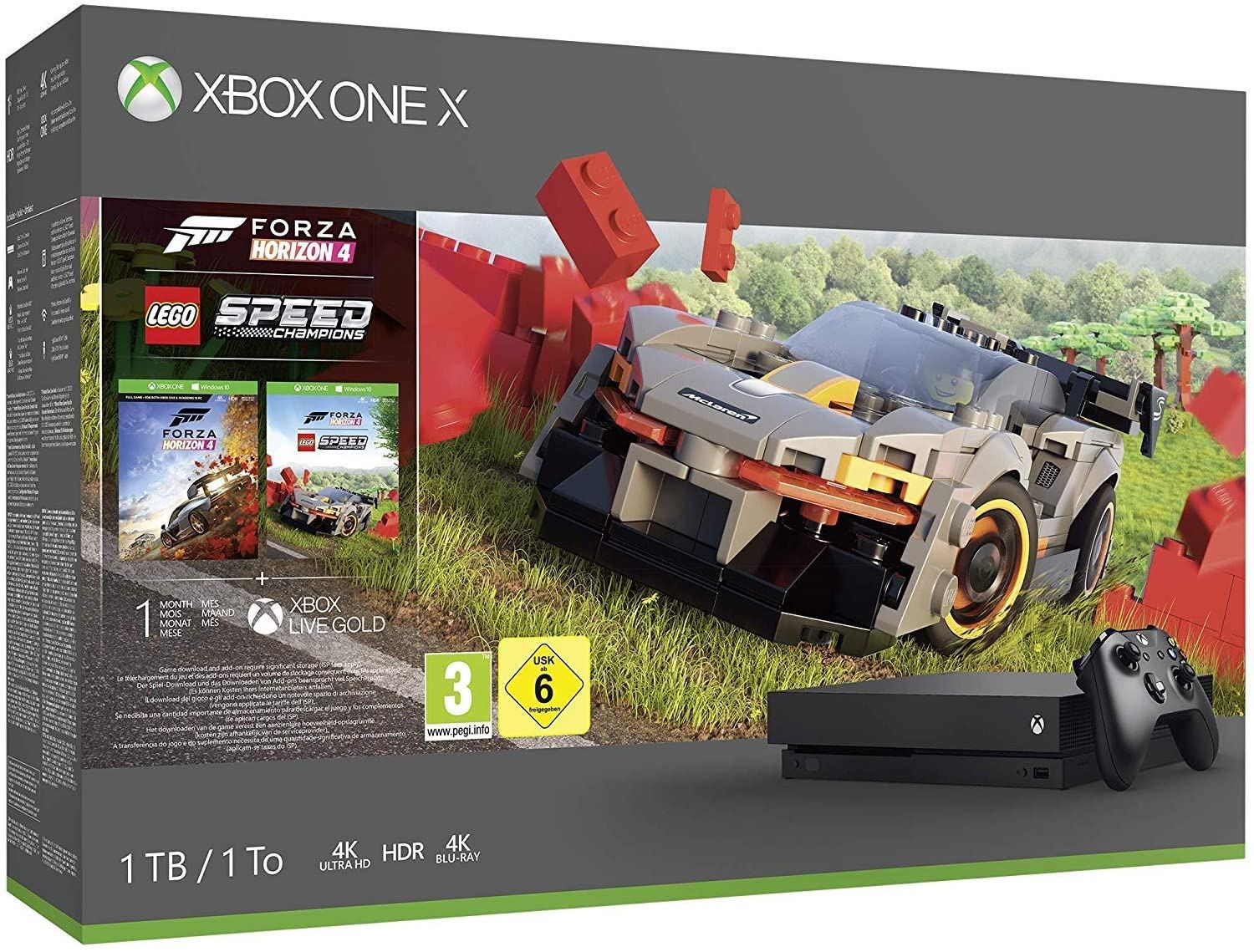 XBOX ONE X + FORZA HORIZON 4 + LEGO SPEED CHAMPIONS