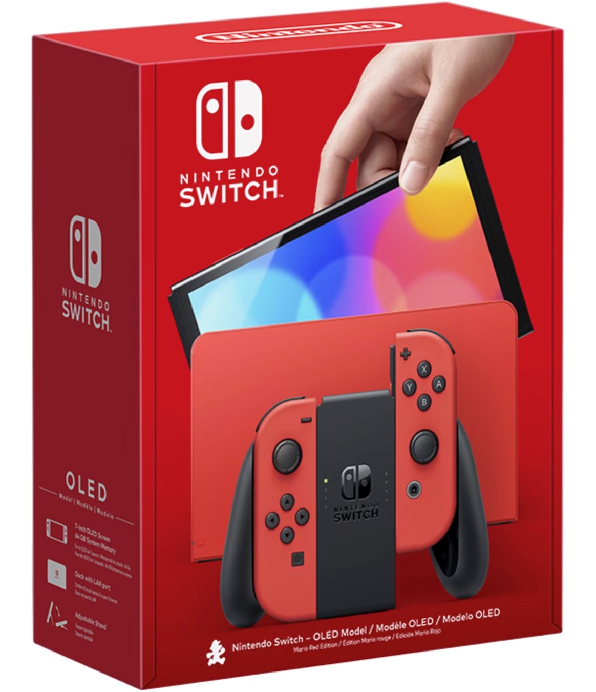 Nintendo Switch OLED Model Red נינטנדו סוויץ' בגרסת OLED צבע אדום - אחריות שנתיים