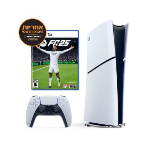 Playstation 5 Slim Blue-Ray + FC24 יבואן רשמי ישפאר