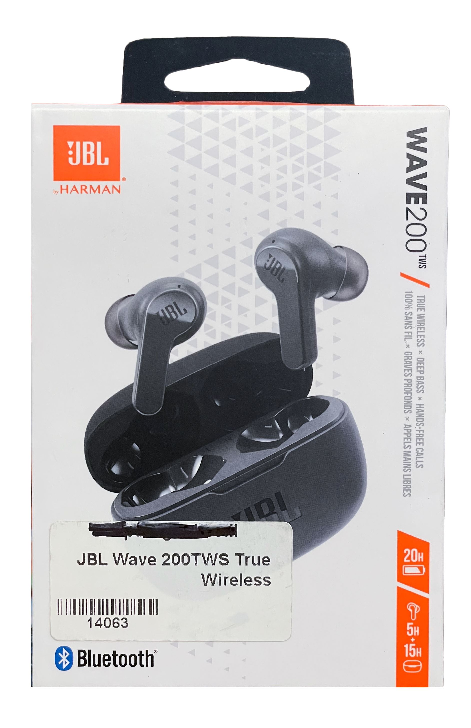 אוזניות אלחוטיות שחור Wave 200 TWS JBL Wireless Buds Black