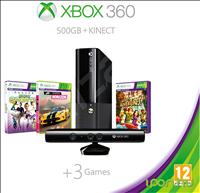 XBOX 360 - 500GB E PAL + KINECT SENSOR