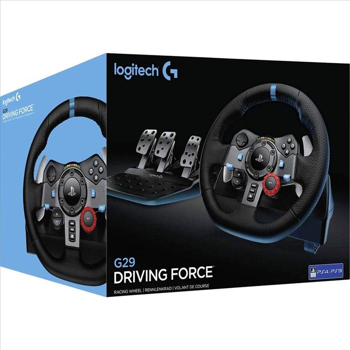 Logitech G29 Driving Force הגה מירוצים לפלייסטיישן 4 ו-3