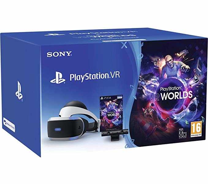 Sony Playstation VR Headset + Camera + VR Worlds Bundle