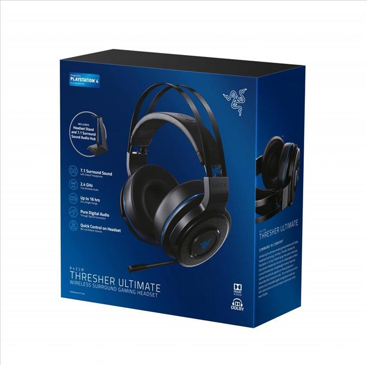 אוזניות גיימינג לפלייסטיישן 4 RAZER Thresher 7.1-PS4