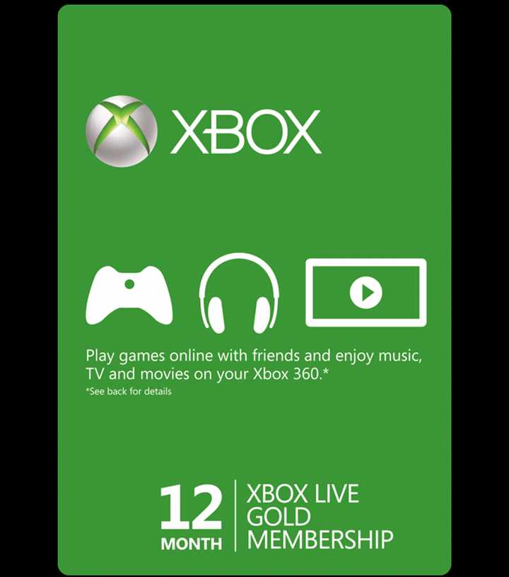XBOX LIVE GOLD 12 Months - מנוי אקסבוקס לייב גולד לשנה שלמה!
