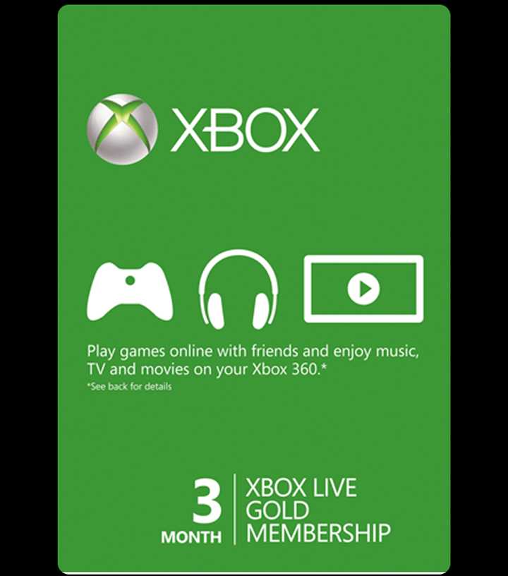 XBOX LIVE GOLD 3 Months - מנוי אקסבוקס לייב גולד לשלושה חודשים!