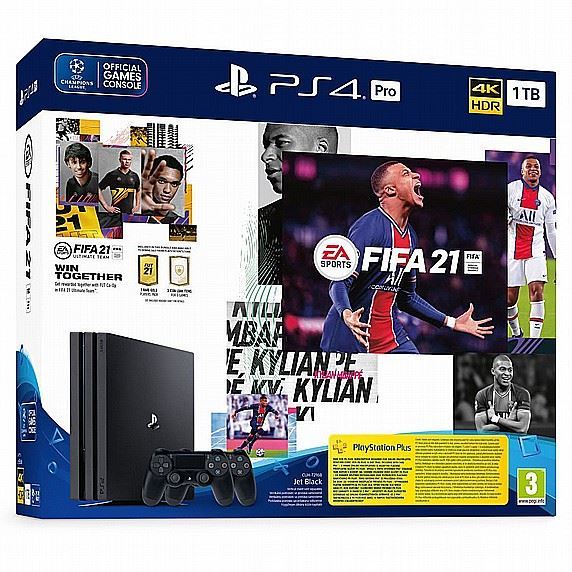 Playstation 4 PRO 1TB + DUALSHOCK 4 + FIFA 21 BUNDLE