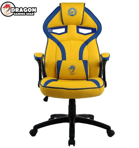 כיסא גיימרים Dragon Ultra Yellow בעיצוב מכבי תל אביב