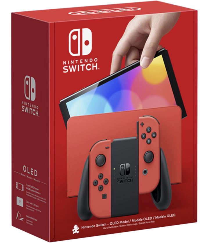 Nintendo Switch OLED Model Red נינטנדו סוויץ' בגרסת OLED צבע אדום - אחריות שנתיים