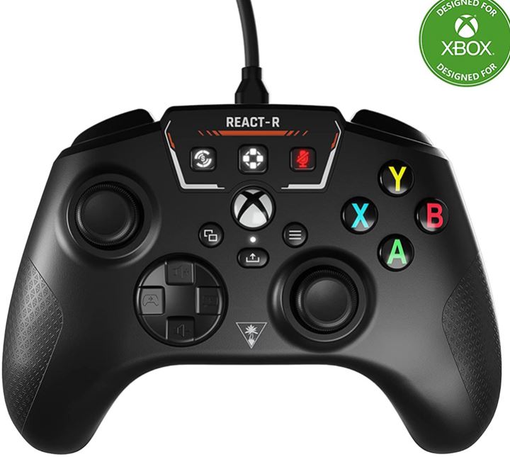 Turtle Beach REACT-R Wired Game Controller Black - שלט חוטי לאקסבוקס ולמחשב