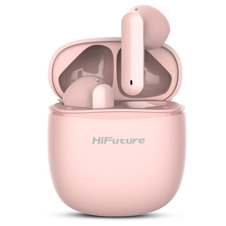 אוזניות אלחוטיות צבע וורוד HiFuture Color Buds Wireless Pink