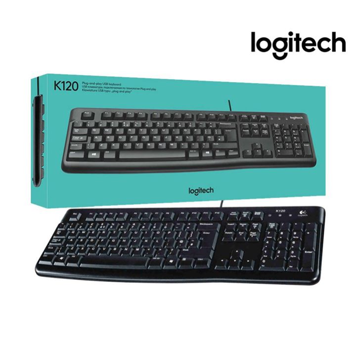 Logitech K120 Keyboard מקלדת חוטית