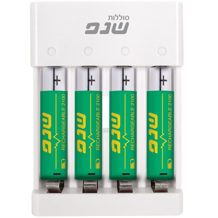 מטען + 4 סוללות AA נטענות מבית שנפ