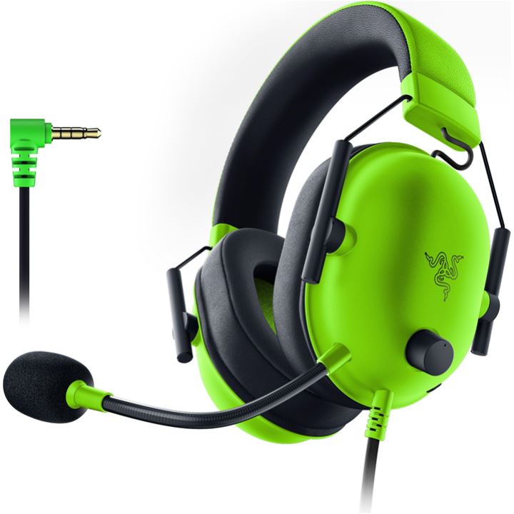 אוזניות רייזר גיימינג ירוק RAZER - BlackShark V2 X