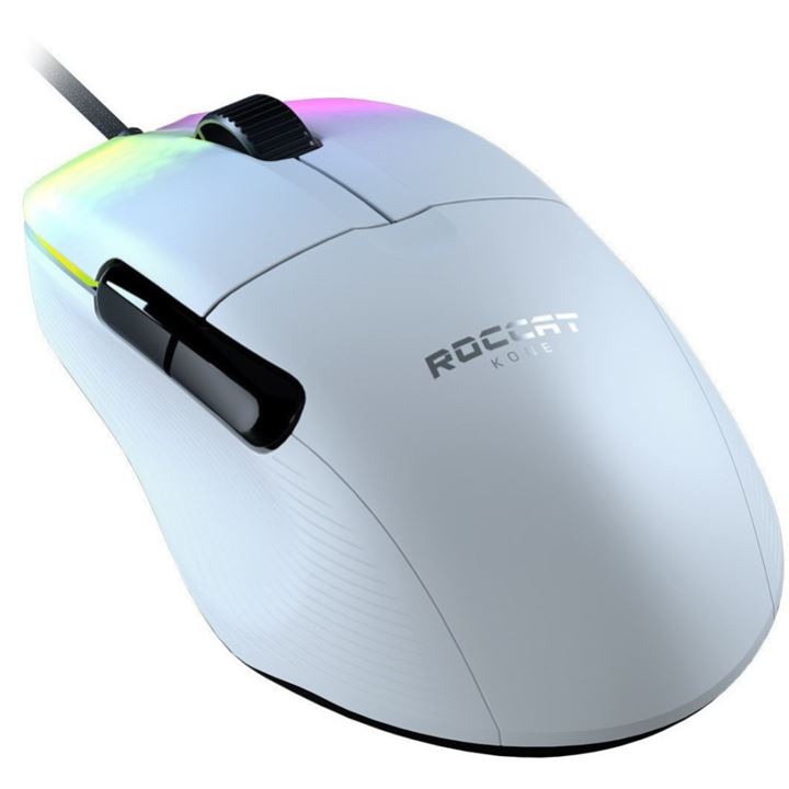 עכבר גיימינג חוטי Roccat Kone Pro צבע לבן!