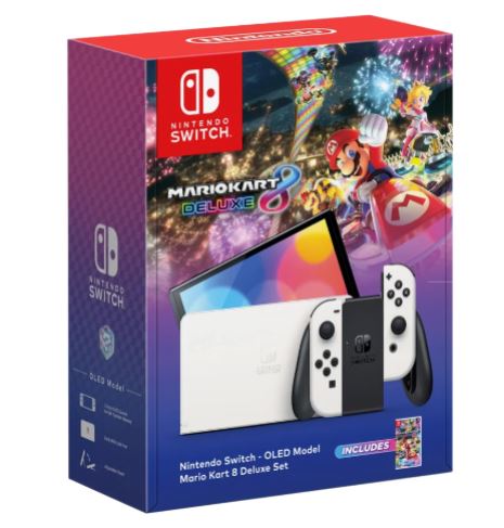  Nintendo Switch OLED + משחק Mario Kart 8 Deluxe