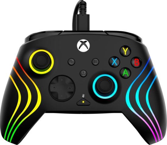 Xbox - בקר גיימינג Turtle Beach Afterglow Wave – תואם Xbox ו־Windows – צבע שחור
