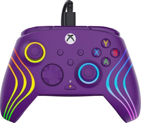 Xbox - בקר גיימינג Turtle Beach Afterglow Wave – תואם Xbox ו־Windows – צבע סגול