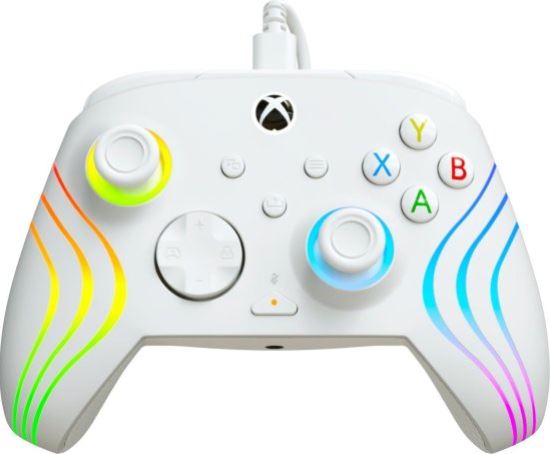 Xbox - בקר גיימינג Turtle Beach Afterglow Wave – תואם Xbox ו־Windows – צבע לבן