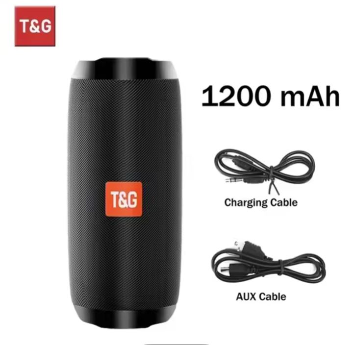 רמקול נייד T&G - עמיד במים - שחור