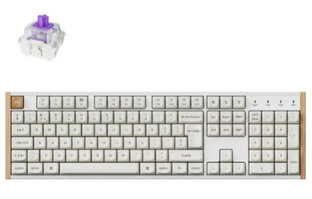 Keychron K10 HE White- מקלדת מכנית אלחוטית