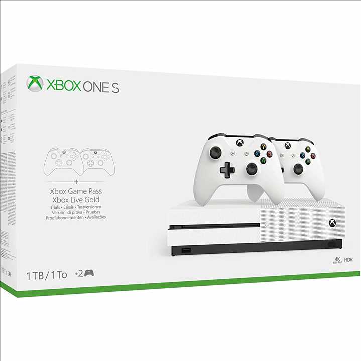 Xbox One S 1tb with 2 Controllers